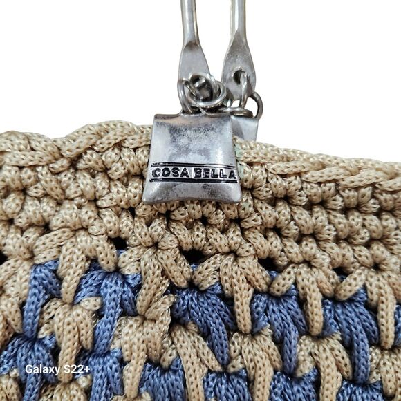 Cossa Bella Crochet Handbag Koketa Boho Cottagecore Peasant Retro Artsy Vintage - Picture 6 of 7
